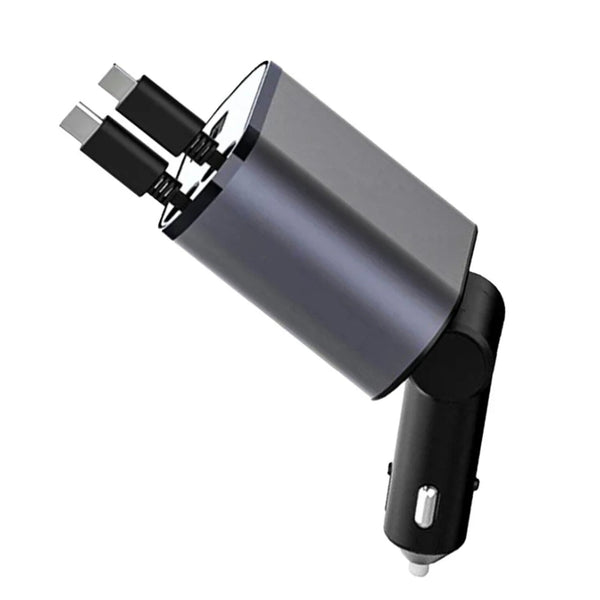 Gazotronics Car Fast Charger 4 in 1, 120 Watt, With Screen (Pack of 1)