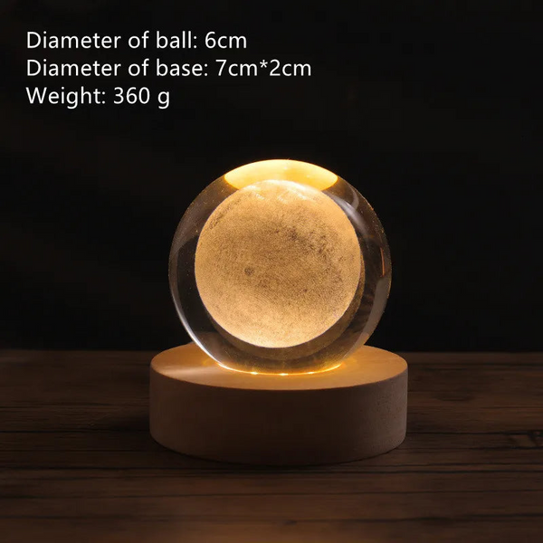 Cloud Moon Astronaut Series Luminous Crystal Ball