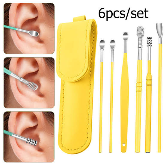 Ear Wax Cleaning Kit – 6 Pcs Ear Pick Tools