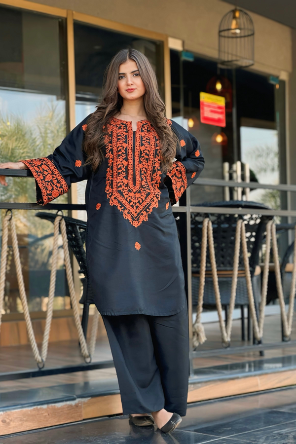 DHANAK EMBROIDERED 2-PC